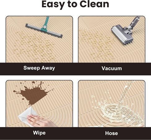 Cat Litter Mat, 40" x 28" Extra Large Silicone Litter Box Mat for Floor, Pet Trapping Litter Rug Pad, Soft Cat Paws, Easy to Clean, Waterproof/Urine-Proof, Garbage Recyclable (Gray) in Kuwait