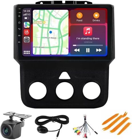 ستيريو راديو السيارة Android 12 لسيارة Dodge Ram 1500 2500 3500 2013-2018، Biorunn 9 بوصة ثماني النواة GPS Navi لاسلكي سلكي للسيارة تشغيل Android Auto Head Unit IPS شاشة تعمل باللمس FM AM RDS DSP، ذاكرة الوصول العشوائي 4 جيجابايت 64 جيجابايت ROM in Saudi Arabia