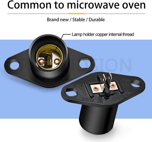 Ruiandsion Microwave Light Bulb Socket Z187 T170 Holder Base Replacement for Universal Microwave Pear Oven Lamp Socket-W02 in Saudi Arabia