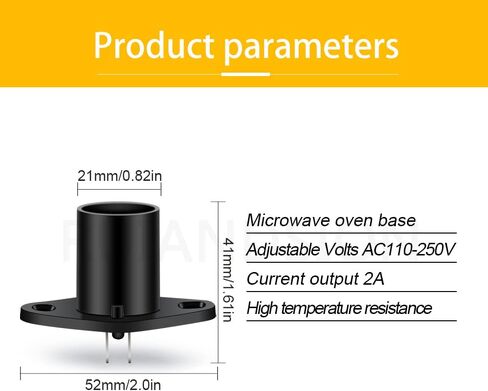 Ruiandsion Microwave Light Bulb Socket Z187 T170 Holder Base Replacement for Universal Microwave Pear Oven Lamp Socket-W02 in Saudi Arabia