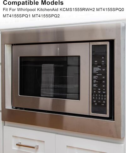 دعامة مزلاج باب الميكروويف مناسبة لأجهزة الميكروويف ويرلبول كيتشن إيد استبدال WP8205451 W10298900 PS11745265 AP3776470 AH972837 in Saudi Arabia