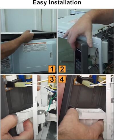 دعامة مزلاج باب الميكروويف مناسبة لأجهزة الميكروويف ويرلبول كيتشن إيد استبدال WP8205451 W10298900 PS11745265 AP3776470 AH972837 in Saudi Arabia