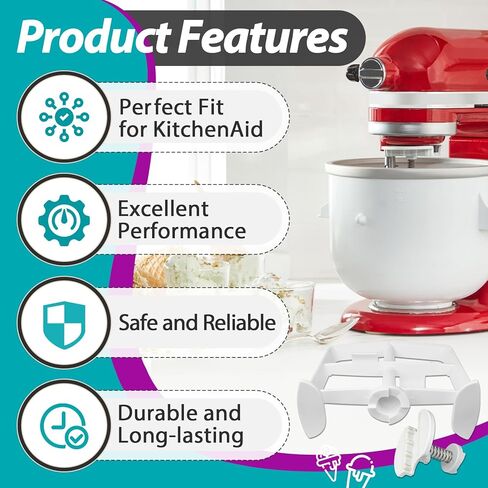 Ice Cream Maker Attachment Fits for KitchenAid 4.5 & 5QT & 6QT Stand Mixers - Drive Assembly Replacement for KitchenAid Ice Cream Maker in Saudi Arabia