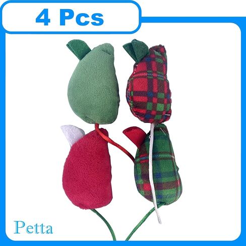 لعبة عيد الميلاد للقطط سكيتر كريترز النعناع البري ألعاب القطط والفئران، أخضر، 4 قطع PC404-1 in Kuwait