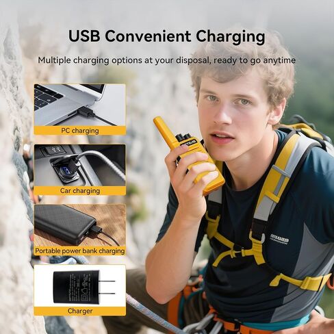 Retevis RT68 Walkie Talkies for Adults, 2 Way Radios Long Range, Hands Free, 1200mAh Battery, Portable Walkie Talkie Rechargeable with USB Charging Base, for Hunting Road Trip Hiking Family (4 Pack) in Saudi Arabia