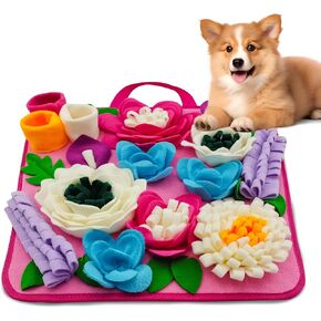 حصيرة تغذية الكلاب والاستنشاق للكلاب والقطط من السلالات الصغيرة والمتوسطة، ألعاب ألغاز تفاعلية متينة للكلاب والقطط، غير قابلة للانزلاق/محمولة/متينة، تشجع مهارات البحث عن الطعام الطبيعية in Kuwait