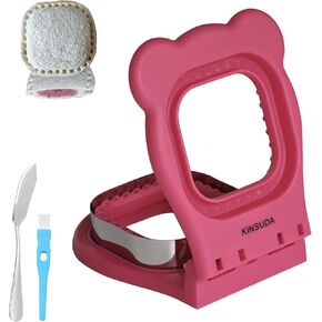 Square Sandwich Cutter and Sealer, Pocket PBJ/Sandwich Maker(3.7"Cutting Diameter)- BPA-Free & Dishwasher Safe, Kid-Friendly for Breakfast/Lunchboxes, Easy-to-Use for Boys & Girls in Kuwait