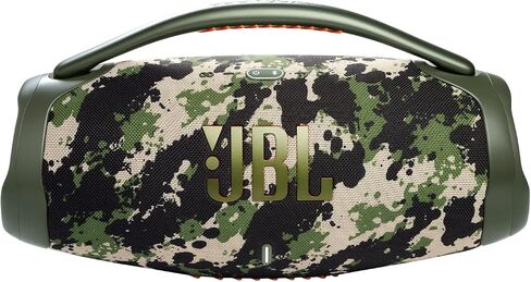 مكبر صوت بلوتوث JBL Boombox 3 أسود محمول مع صوت هائل، وأعمق باس، ومقاوم للماء IPX7، ووقت تشغيل 24 ساعة، وPartyBoost in Kuwait