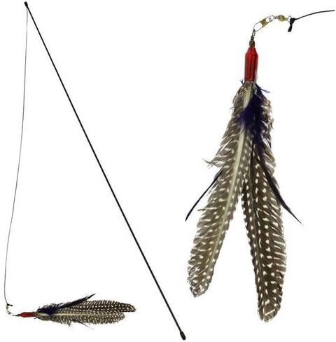 GoCat Da Bird Rod and Feather Cat Toy, Handmade in The USA (1 Bird) in Saudi Arabia