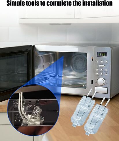 Microwave Light Bulb Replace WB02X35488 WB36X10292, Fit for GE Oven CVM519P2P8S1 CVM519P2P9S1 DVM7195BL5TS DVM7195BL6TS HVM1540DM1BB HVM1540DM1WW JNM1541DM1BB JNM1541SM1SS in Saudi Arabia