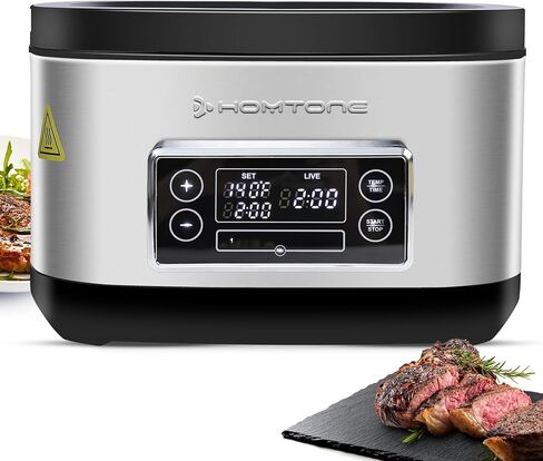 Homtone Sous Vide Cooker, 8 Quart Suveed Cooking Machine, Temperature Control Stainless Steel Sous Vide, Sous Vide Precise Cooker with Timer, Sousvide for Steak/Seafood/Poultry/Vegetables/Eggs in Kuwait