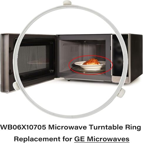 9.53in WB06X10705 Microwave Turntable Ring Replacement for GE Microwaves,Rotating Ring Roller,Microwave Oven Tray Support,Glass Plate Tray Support Holder in Saudi Arabia