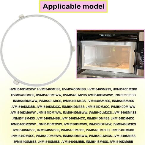 9.53in WB06X10705 Microwave Turntable Ring Replacement for GE Microwaves,Rotating Ring Roller,Microwave Oven Tray Support,Glass Plate Tray Support Holder in Saudi Arabia