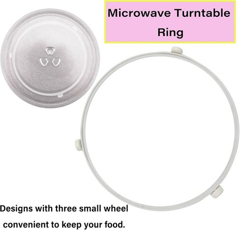 9.53in WB06X10705 Microwave Turntable Ring Replacement for GE Microwaves,Rotating Ring Roller,Microwave Oven Tray Support,Glass Plate Tray Support Holder in Saudi Arabia
