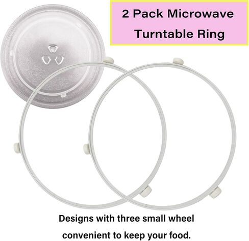 9.53in WB06X10705 Microwave Turntable Ring Replacement for GE Microwaves,Rotating Ring Roller,Microwave Oven Tray Support,Glass Plate Tray Support Holder in Saudi Arabia