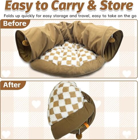 سرير مخبأ لخنازير غينيا من PINVNBY، أنابيب أرنب قابلة للغسل والإزالة، ألعاب نفق حيوانات صغيرة مريحة، ملحقات خنزير غينيا للهامستر القنفذ شينشيلا فيريت (أرجواني) in Kuwait