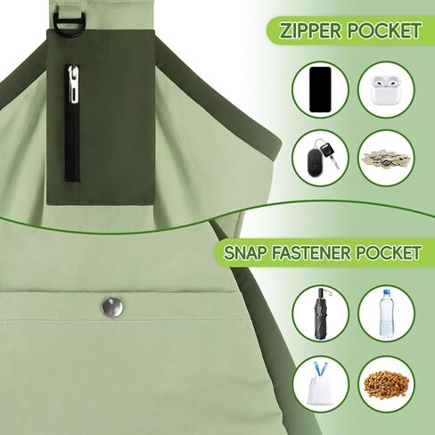 حبال حامل الكلاب، حاملات حبال الحيوانات الأليفة بدون استخدام اليدين للكلاب والقطط الصغيرة، حزام كتف سميك مبطن قابل للتعديل مع جيب تخزين، محفظة حاملة جرو مقاومة للماء، رمادي in Kuwait