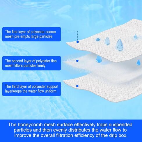 C2 Bio-Screen Pad Filter Media، استبدال قطع غيار Bio Stratum لمرشح الطاقة Fluval C، علبة Aquaclear حوض السمك لحوض الأسماك، 6 عبوات in Kuwait