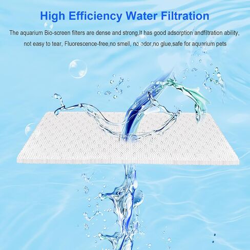 C2 Bio-Screen Pad Filter Media، استبدال قطع غيار Bio Stratum لمرشح الطاقة Fluval C، علبة Aquaclear حوض السمك لحوض الأسماك، 6 عبوات in Kuwait