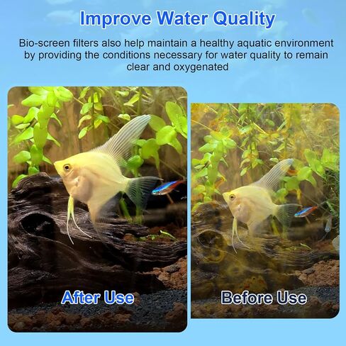 C2 Bio-Screen Pad Filter Media، استبدال قطع غيار Bio Stratum لمرشح الطاقة Fluval C، علبة Aquaclear حوض السمك لحوض الأسماك، 6 عبوات in Kuwait