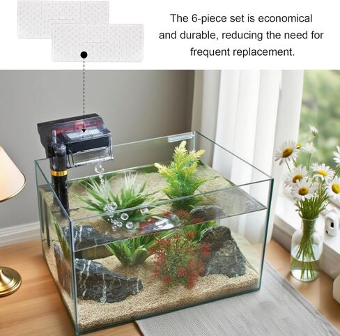 C2 Bio-Screen Pad Filter Media، استبدال قطع غيار Bio Stratum لمرشح الطاقة Fluval C، علبة Aquaclear حوض السمك لحوض الأسماك، 6 عبوات in Kuwait