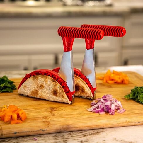 Taco Toaster 2.0 | Make Crispy Taco Shells in Your Toaster | No Oil, No Mess | Fits 5.5" Corn & Flour Tortillas | BPA-Free, Dishwasher Safe, Easy to Use, Healthy Homemade Tacos in Saudi Arabia