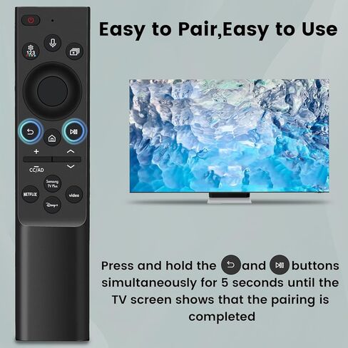 جيفيرتو جهاز تحكم عن بعد بديل BN59-01315A مناسب لتلفزيون سامسونج 2019 4K UHD 7 الذكي UHD NU43RU7100 UN43RU7200 UN43RU710D UN50RU7100 UN50RU7200 UN50RU710D UN55RU7100 UN55RU7100 5RU7200 50 UN55RU710D in Kuwait