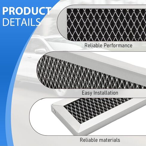 2Pcs FRPAMRAF Pure Air Microwave Filter, Replacement for Frigidaire Microwaves FFMV152 FFMV154 FFMV162 FFMV163 FFMV164 FFMV174 FGMV153 FGMV155 FGMV175 FGMV176 in Saudi Arabia