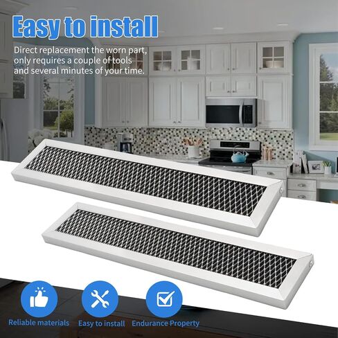 2Pcs FRPAMRAF Pure Air Microwave Filter, Replacement for Frigidaire Microwaves FFMV152 FFMV154 FFMV162 FFMV163 FFMV164 FFMV174 FGMV153 FGMV155 FGMV175 FGMV176 in Saudi Arabia