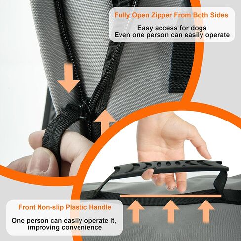 Dog Backpack Carrier, Ergonomic Pet Travel Bag, Suitable for Medium and Large Dogs, Built-in Leash and Adjustable Buckle, Ideal for Hiking and Cycling, M in Saudi Arabia