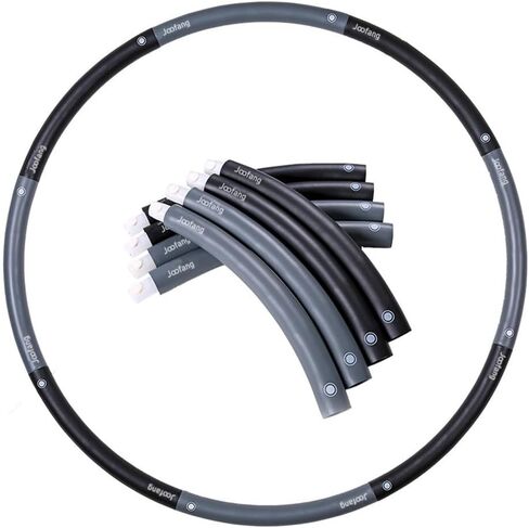 5lb Exercise Hoops for Adults, 40in Adjustable Hoola Hoop, Weighted Sports Hoop, Fitness Hoop for Weight Loss, Abdominal Trainer Fitness Training, Fat Burning, Home Gym Core Workout in Saudi Arabia