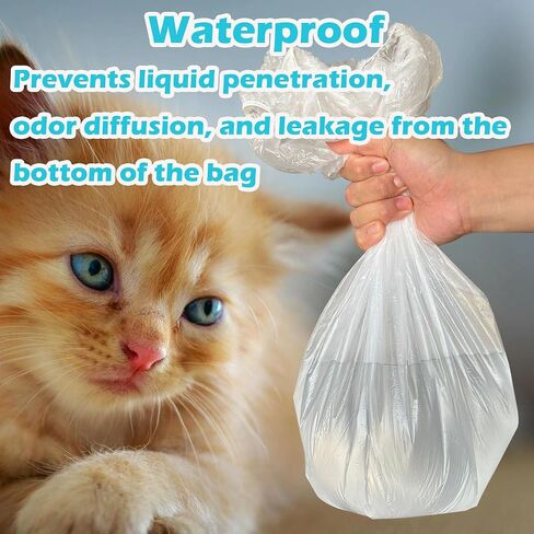 50 Pack Litter Box Liners Compatible with Lifewit Litter Box Cat, Elastic Band Trash Bags for Disposal of Cat Waste, Waterproof and Leak Proof (Black) in Saudi Arabia