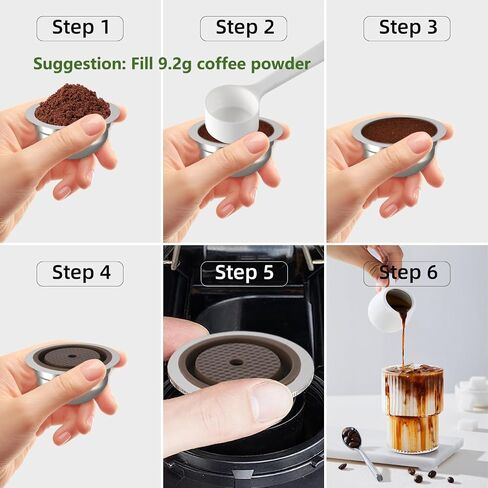 Stainless Steel Reusable Coffee Pods for Nespr*sso V-rtuo - Refillable Capsules Compatible with V-rtuoline GCA1 and ENV135 NEXT POP Series With 4 Barcode Stickers,Silicone Lid (150ML) in Saudi Arabia