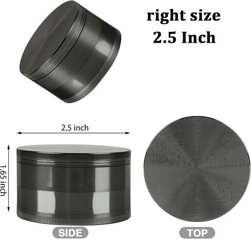 2.5 inch Spice Grinder for Kitchen(Gray) in Saudi Arabia