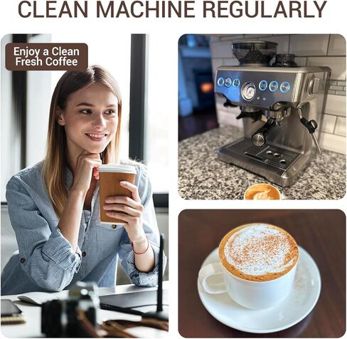 Compatible with Breville Cleaning Disc,3 Pack 54mm Backflush Cleaning Disc for Breville Espresso Machine BES840XL/BES860XL/BES870XL/BES810BSS/BES878BSS/BES450/BES500/BES878/BES880 etc. in Kuwait