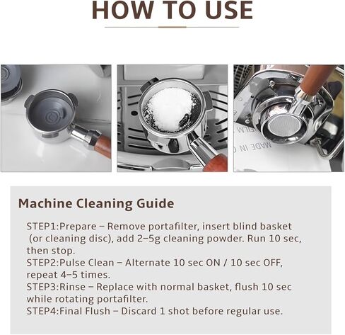Compatible with Breville Cleaning Disc,3 Pack 54mm Backflush Cleaning Disc for Breville Espresso Machine BES840XL/BES860XL/BES870XL/BES810BSS/BES878BSS/BES450/BES500/BES878/BES880 etc. in Kuwait