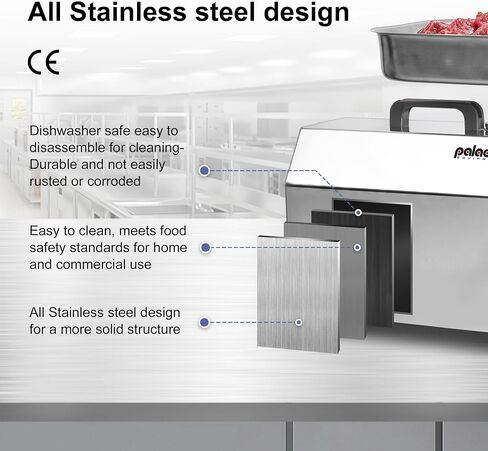 Paladin Equipment #32 Electric Commercial Meat Grinder, 2 HP Heavy Duty Stainless Steel Meat grinder Machine with Sausage Sufffer, 21 lbs Per Minute, Ideal for deer processing, Pet Food,Heavy Use in Saudi Arabia