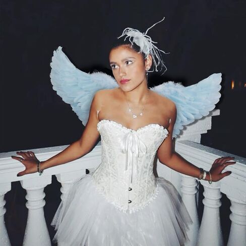 Feather Angel Wings for Adult, Large Costume Wings Feather Fairy Angel Wings Cosplay Accessory for Women and Girls in Saudi Arabia