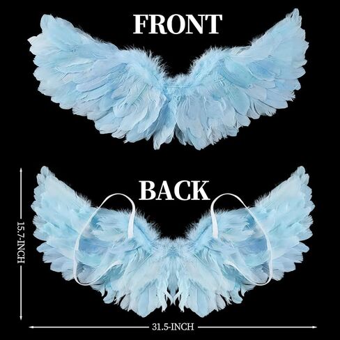 Feather Angel Wings for Adult, Large Costume Wings Feather Fairy Angel Wings Cosplay Accessory for Women and Girls in Saudi Arabia