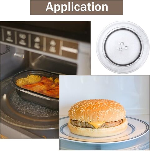 7.3 in Microwave Turntable Ring, Microwave Plate Replacement Ring with 13mm Wheels for Microwaveoven Tray, Replacement Support Holder for 9.65-10.63in Glass Plates in Kuwait