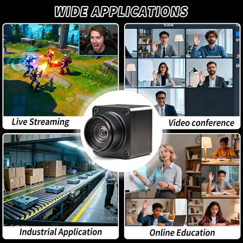 MOKOSE 4K@30fps USB Camera with 6-12mm Varifocal Manual Lens Webcam UVC Free Drive Compatible Windows Mac OS X Linux in Saudi Arabia