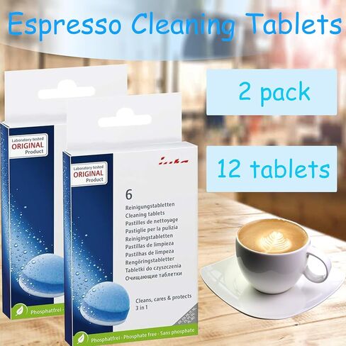 Coffee Cleaning Tablets, Simple to Use, Deep Clean, Extend the Lifespan of Your Coffee Machine, Provide Lasting Protection (12 Tablets) in Saudi Arabia