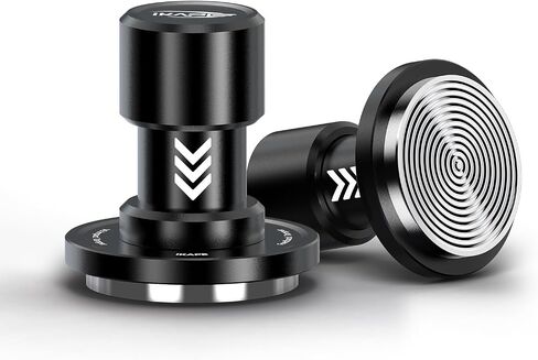 IKAPE 53.3MM V6 Impact Espresso Tamper with Sound Feedback, 15lb/30lb Interchangeable Springs, Espresso Low-Profile Tamper with Triple-spring System, Fits 54mm portafilters in Saudi Arabia