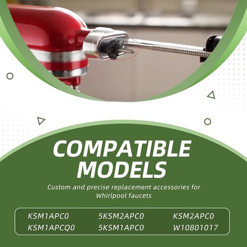 W11032781 Holder Spiralizer Stand Mixer Fruit Vegetable Attachment Fits for Whirlpool Kitchen Aid Replacement Parts W10801017 (2PC) in Saudi Arabia