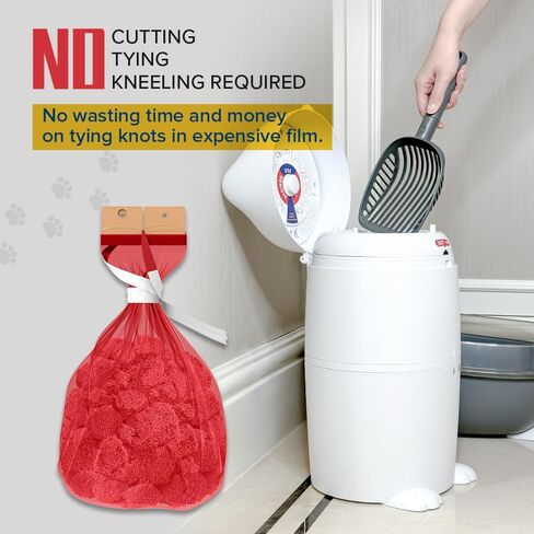 RedRocket Refill Bags for Kitty Twist'R Plus Cat Litter Pail, 7-Layer Bags with Odors Free Patented Technology Made in USA (3pack(30pcs)) in Saudi Arabia