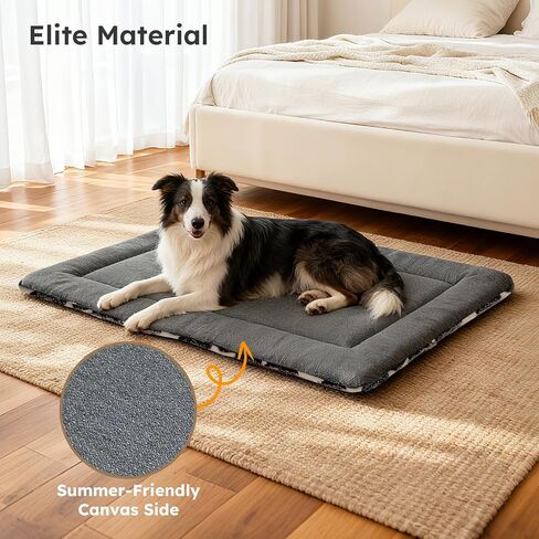 Dog Bed Mat, Dual-Sided Dog Crate Bed Mat - Ultra Soft & Machine Washable Kennel Pad for Cats and Extra Small Dogs, All-Season Comfort Pet Bed for Crates, Travel, and Home, Pink, 18 x 14 Inch in Saudi Arabia