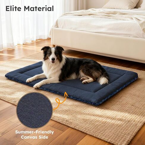 Dog Bed Mat, Dual-Sided Dog Crate Bed Mat - Ultra Soft & Machine Washable Kennel Pad for Cats and Extra Small Dogs, All-Season Comfort Pet Bed for Crates, Travel, and Home, Pink, 18 x 14 Inch in Saudi Arabia