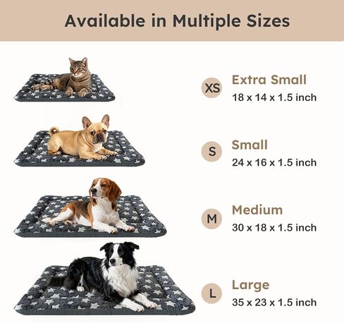 Dog Bed Mat, Dual-Sided Dog Crate Bed Mat - Ultra Soft & Machine Washable Kennel Pad for Cats and Extra Small Dogs, All-Season Comfort Pet Bed for Crates, Travel, and Home, Pink, 18 x 14 Inch in Saudi Arabia