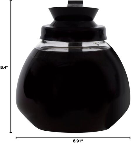 BUNN 12 Cup Commercial Glass Decanter with Handle (3 Pack), Orange in Saudi Arabia