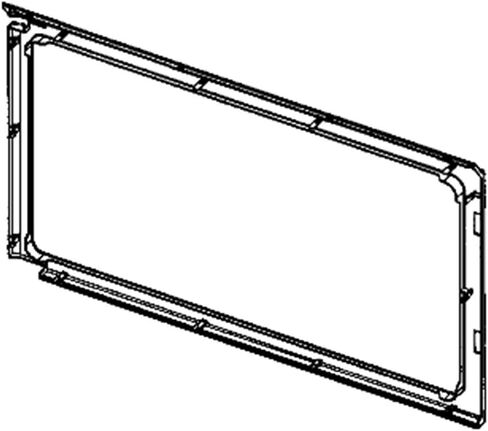 Samsung DE64-02777A Microwave Door Inner Frame Genuine Original Equipment Manufacturer (OEM) Part in Saudi Arabia